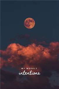 My Weekly Intentions Journal Pink Moon