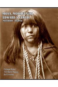 Mosa, Mohave Girl - Edward S Curtis - Notebook-Journal