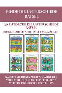Kindergarten Arbeitsheft zum Zählen (Finde die Unterschiede Rätsel)