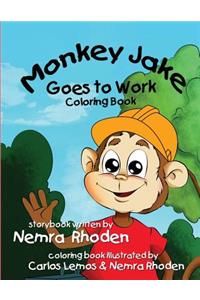 Monkey Jake Goes to Work Coloring Book