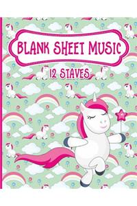 Blank Sheet Music - 12 Staves