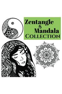 Zentangle & Mandala Collection: Zentangle - Adult Coloring Book - Coloring Pages for Adults