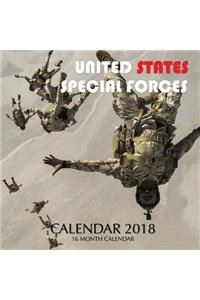 United States Special Forces Calendar 2018: 16 Month Calendar