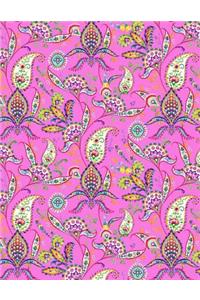 My Big Fat Bullet Journal Paisley Pattern on Pink