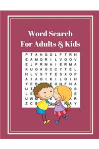 Word Search For Adults & Kids