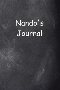 Nando Personalized Name Journal Custom Name Gift Idea Nando