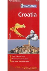 Michelin Croatia Road and Tourist Map