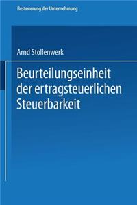 Beurteilungseinheit Der Ertragsteuerlichen Steuerbarkeit