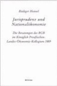 Jurisprudenz und Nationalökonomie