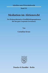 Mediation Im Aktienrecht