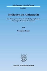 Mediation Im Aktienrecht