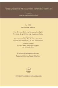 Einfluß der eingeschränkten Tubenfunktion auf das Mittelohr