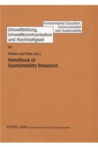 Handbook of Sustainability Research