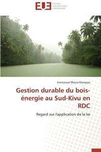 Gestion Durable Du Bois-Énergie Au Sud-Kivu En Rdc