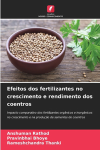 Efeitos dos fertilizantes no crescimento e rendimento dos coentros