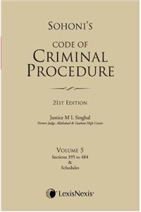 Code Of Criminal Procedure Vol. 5  (Sections 395 To 484 And
Schedules)