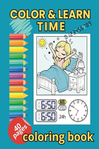 Color and Learn Time coloring book