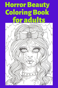 Horror Beauty Coloring Book for adults