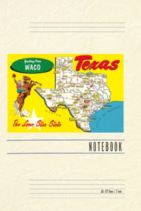 Vintage Lined Notebook Greetings from Waco