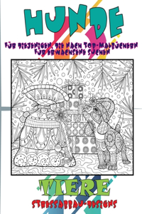 Für diejenigen, die nach Top-Malbüchern für Erwachsene suchen - Stressabbau-Designs - Tiere - Hunde