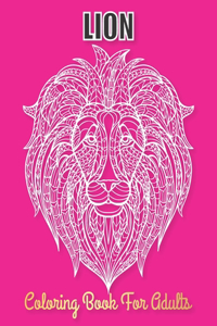 Lion Coloring Book for Adults