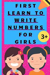 first learn to write numbers