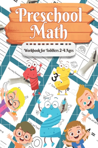 Preschool Math Workbook for Toddlers Ages 2-4