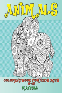 Mandala Coloring Book for Kids Ages 8-12 - Animals