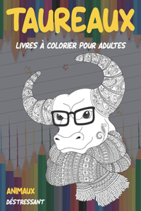 Livres à colorier pour adultes - Déstressant - Animaux - Taureaux