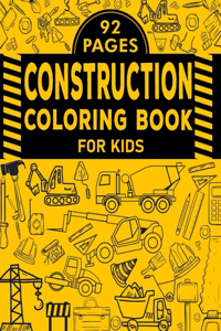 Construction Coloring Book For Kids