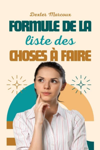 Formule de la liste des choses à faire