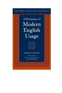 Dictionary of Modern English Usage