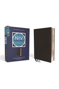 NIV Study Bible, Fully Revised Edition, Genuine Leather, Calfskin, Black, Red Letter, Comfort Print