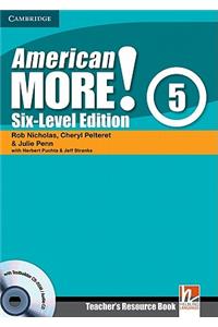 American More! Six-Level Edition Level 5 Teacher's Resource Book with Testbuilder CD-Rom/Audio CD