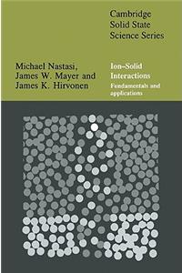 Ion-Solid Interactions