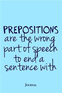 Prepositions Journal