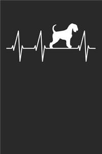 Schnauzer Notebook 'Dog Heartbeat' - Gift for Schnauzer Lovers - Schnauzer Journal