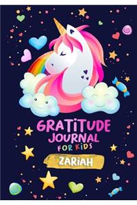 Gratitude Journal for Kids Zariah