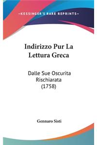 Indirizzo Pur La Lettura Greca