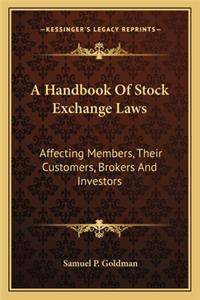 Handbook of Stock Exchange Laws