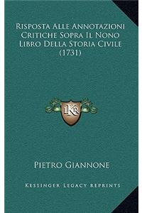 Risposta Alle Annotazioni Critiche Sopra Il Nono Libro Della Storia Civile (1731)