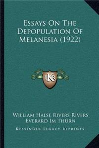 Essays On The Depopulation Of Melanesia (1922)