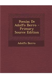 Poesias de Adolfo Berro