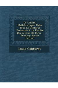 de L'Infini Mathematique