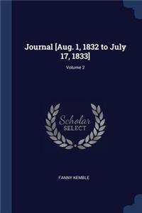 Journal [Aug. 1, 1832 to July 17, 1833]; Volume 2