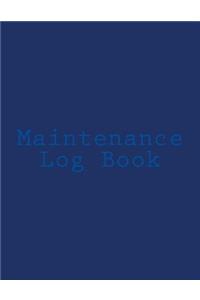 Maintenance Log Book