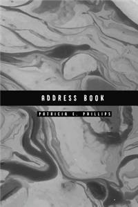 Address Book: Dark Marble - Address Book for Contacts, Addresses, Phone Numbers, Email - Organizer Journal Notebook