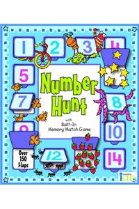 Number Hunt Memory Match Game Book