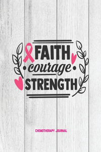Faith Courage Strength, Breast Cancer Chemotherapy Journal