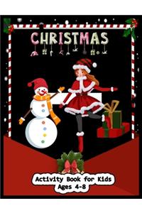 CHRISTMAS Activity Book for Kids Ages 4-8